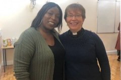 Caron Thompson and Rev Alison Richards