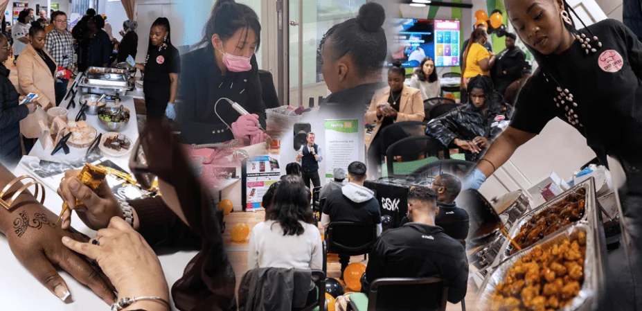 Community event collage