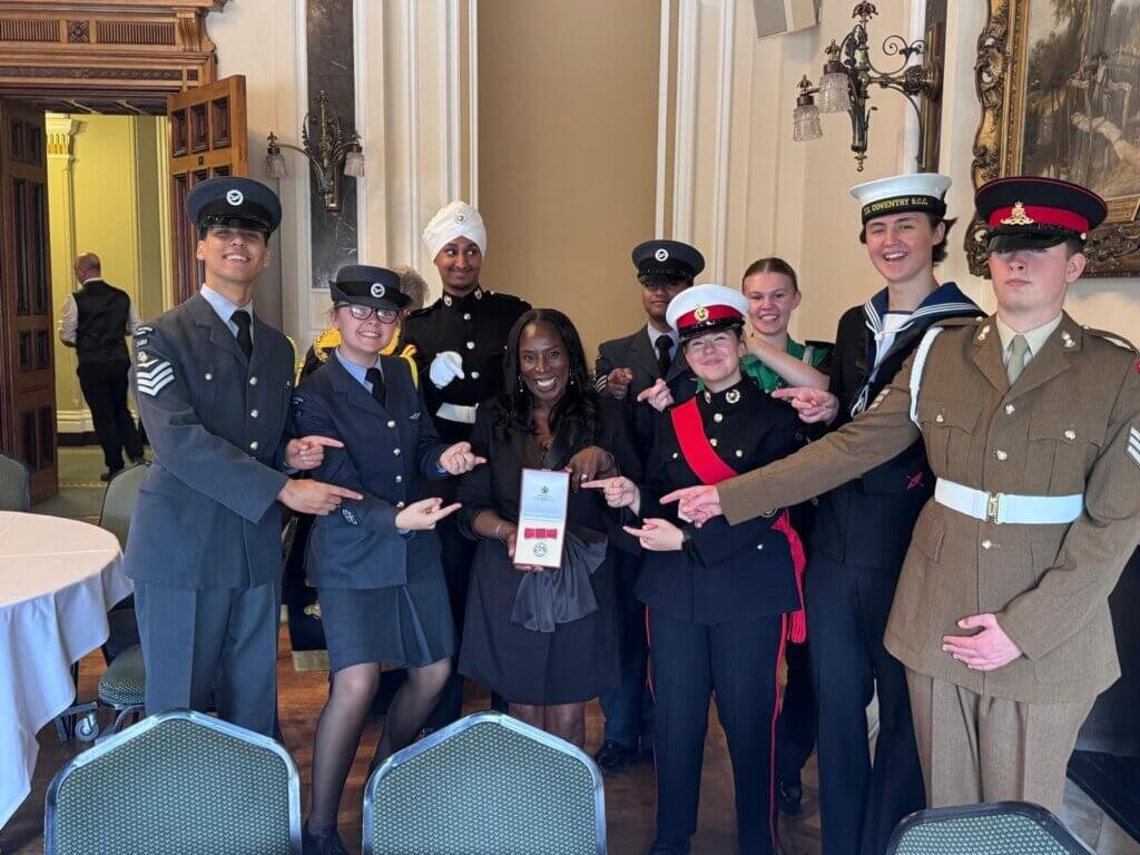Caron with the Lord Leiutenants Cadets.